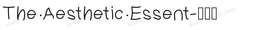 The Aesthetic Essent字体转换